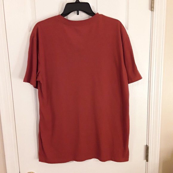 Pacsun Basics Redwood Loch Solid Boxy T-Shirt AL dark orange never worn - Picture 4 of 4